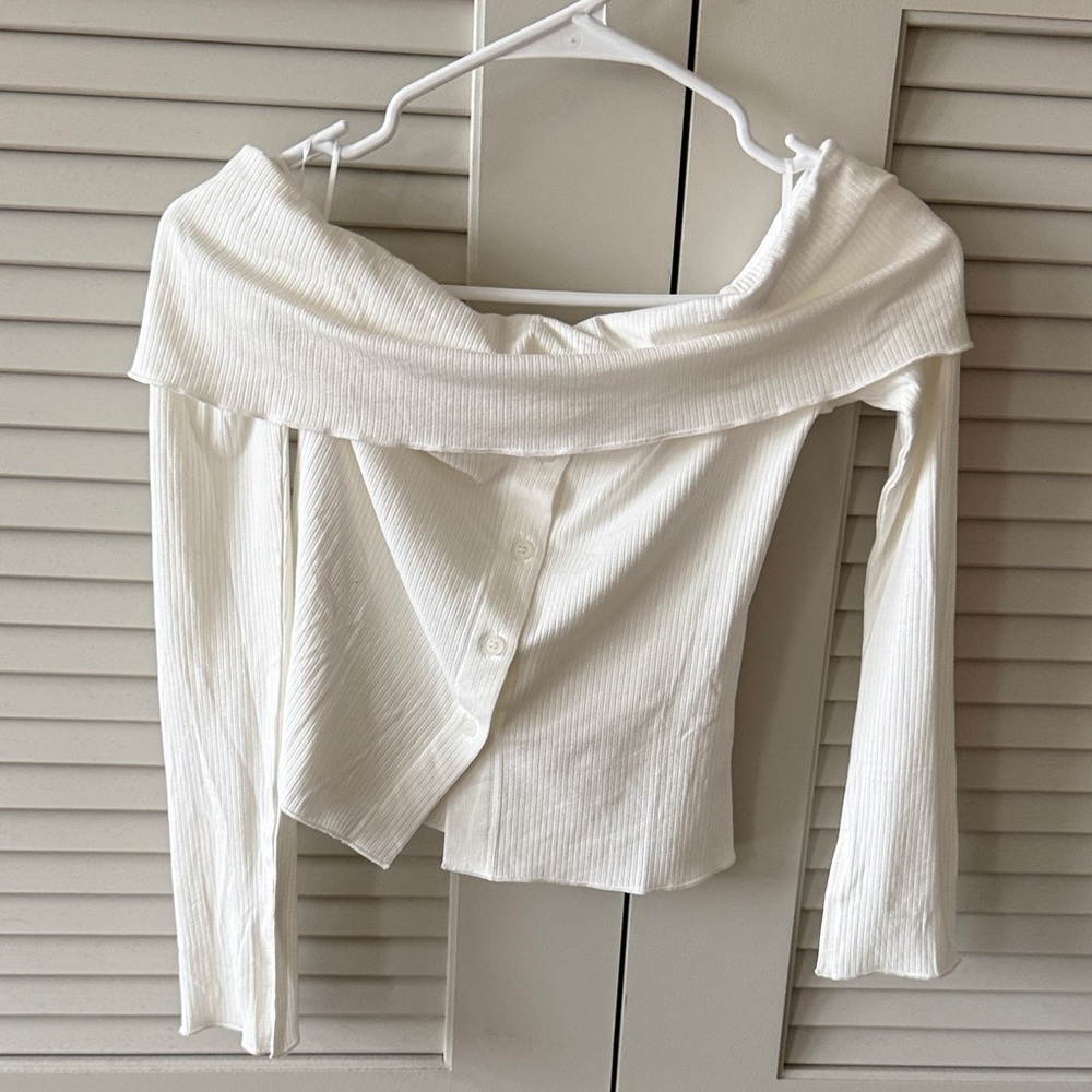 Princess Polly Off-Shoulder White Blouse